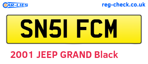 SN51FCM are the vehicle registration plates.
