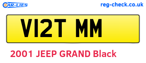 V12TMM are the vehicle registration plates.