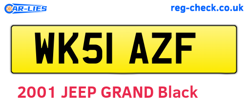 WK51AZF are the vehicle registration plates.