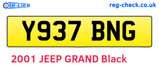 Y937BNG are the vehicle registration plates.