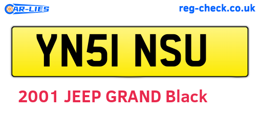 YN51NSU are the vehicle registration plates.
