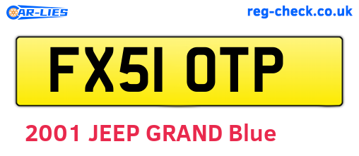 FX51OTP are the vehicle registration plates.