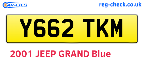 Y662TKM are the vehicle registration plates.