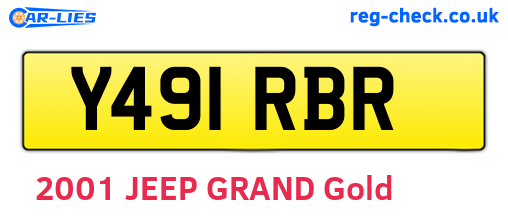 Y491RBR are the vehicle registration plates.