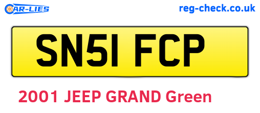 SN51FCP are the vehicle registration plates.