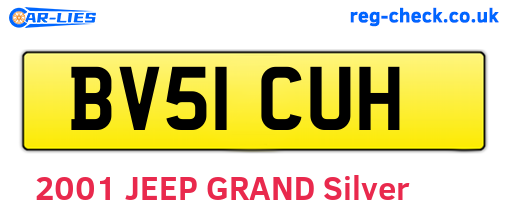 BV51CUH are the vehicle registration plates.