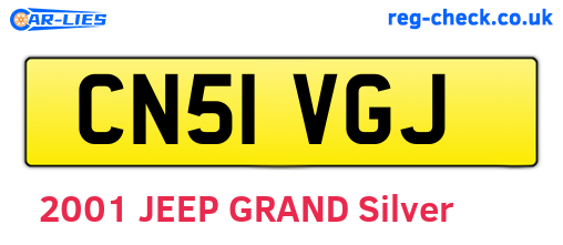 CN51VGJ are the vehicle registration plates.