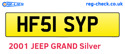 HF51SYP are the vehicle registration plates.