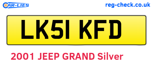 LK51KFD are the vehicle registration plates.