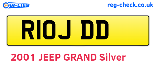 R10JDD are the vehicle registration plates.