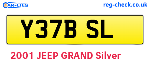Y37BSL are the vehicle registration plates.