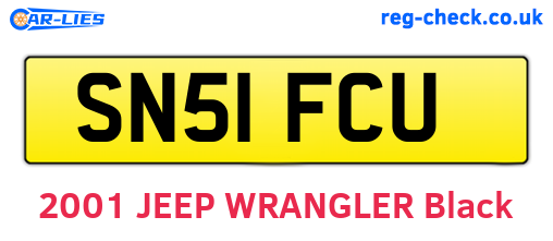 SN51FCU are the vehicle registration plates.