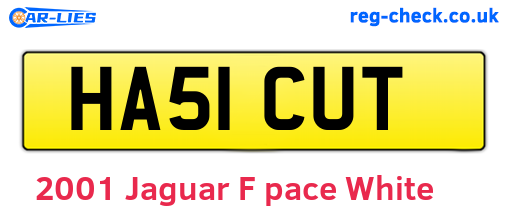 White 2001 Jaguar F-pace (HA51CUT)
