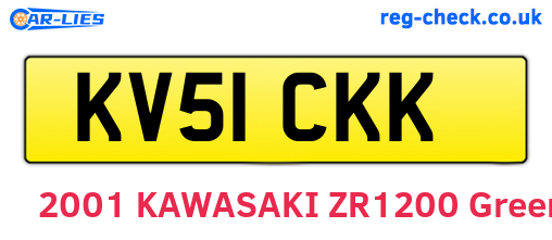 KV51CKK are the vehicle registration plates.