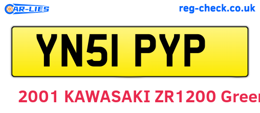YN51PYP are the vehicle registration plates.