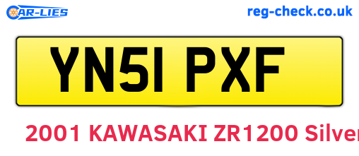 YN51PXF are the vehicle registration plates.
