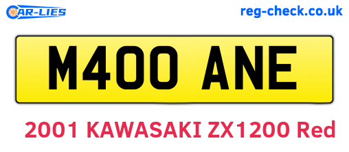 M400ANE are the vehicle registration plates.