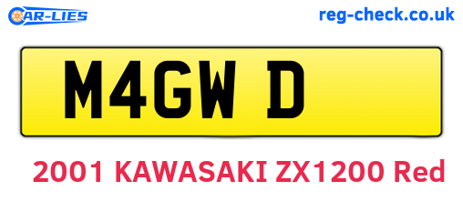 M4GWD are the vehicle registration plates.