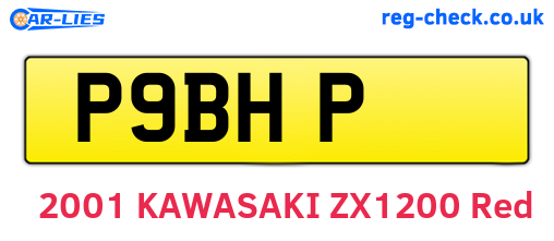 P9BHP are the vehicle registration plates.