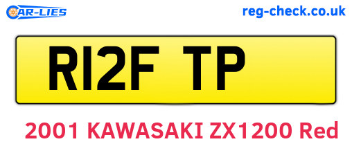R12FTP are the vehicle registration plates.