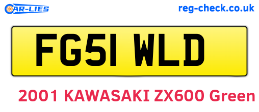 FG51WLD are the vehicle registration plates.