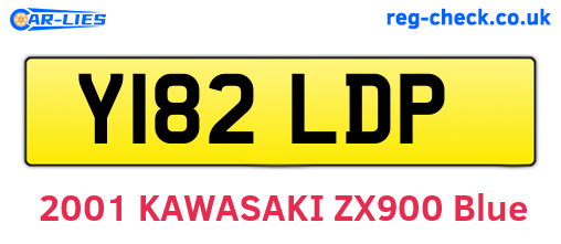 Y182LDP are the vehicle registration plates.
