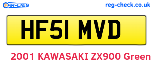 HF51MVD are the vehicle registration plates.