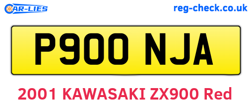 P900NJA are the vehicle registration plates.