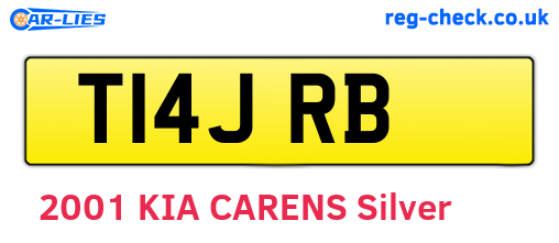 T14JRB are the vehicle registration plates.