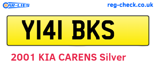 Y141BKS are the vehicle registration plates.