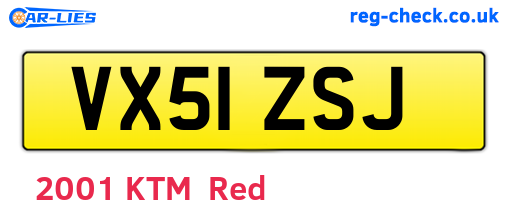 VX51ZSJ are the vehicle registration plates.