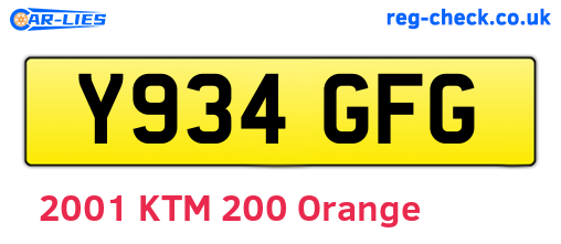 Y934GFG are the vehicle registration plates.