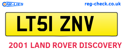 LT51ZNV are the vehicle registration plates.