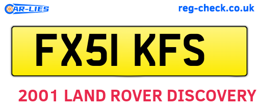 FX51KFS are the vehicle registration plates.