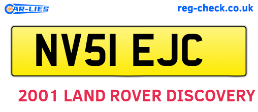 NV51EJC are the vehicle registration plates.