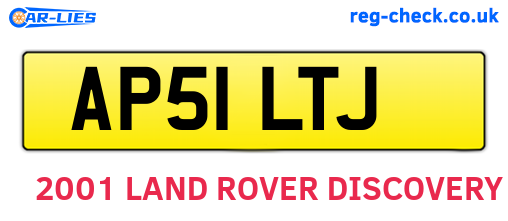 AP51LTJ are the vehicle registration plates.
