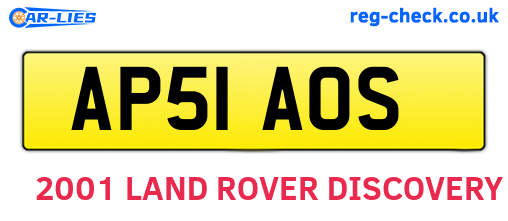 AP51AOS are the vehicle registration plates.