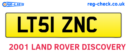 LT51ZNC are the vehicle registration plates.