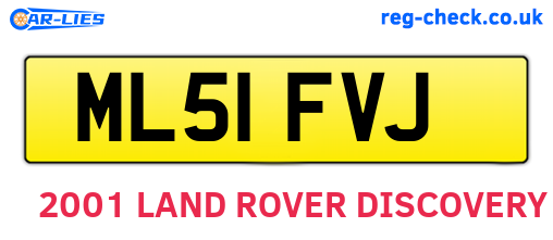 ML51FVJ are the vehicle registration plates.