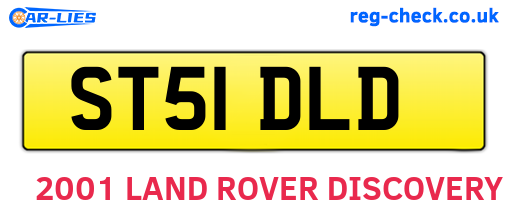 ST51DLD are the vehicle registration plates.