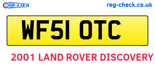 WF51OTC are the vehicle registration plates.