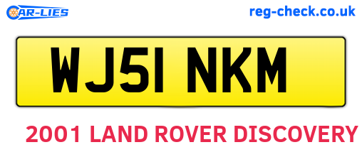 WJ51NKM are the vehicle registration plates.