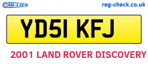 YD51KFJ are the vehicle registration plates.