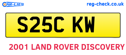 S25CKW are the vehicle registration plates.