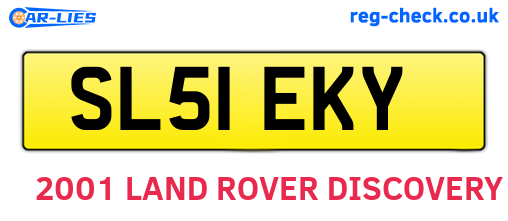 SL51EKY are the vehicle registration plates.
