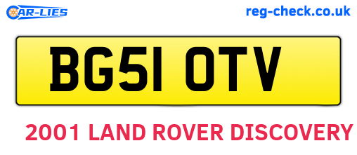 BG51OTV are the vehicle registration plates.
