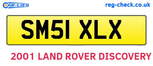 SM51XLX are the vehicle registration plates.