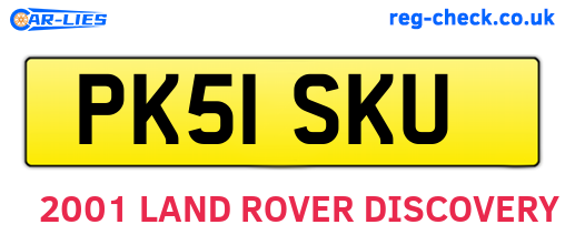 PK51SKU are the vehicle registration plates.