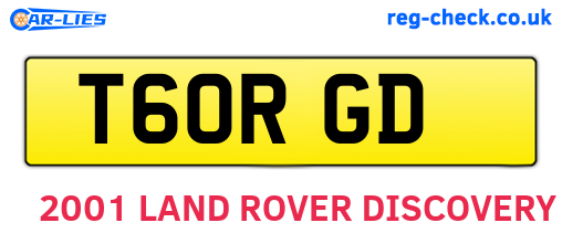 T60RGD are the vehicle registration plates.