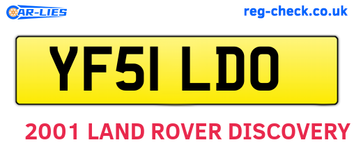 YF51LDO are the vehicle registration plates.